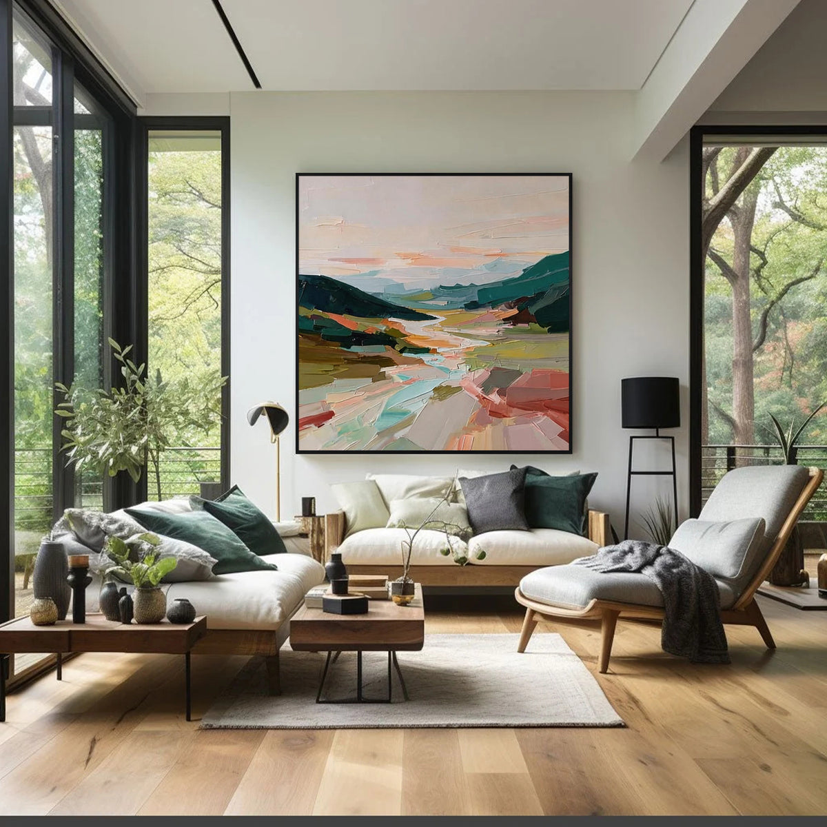 Colorful Abstract Landscape Wall Art