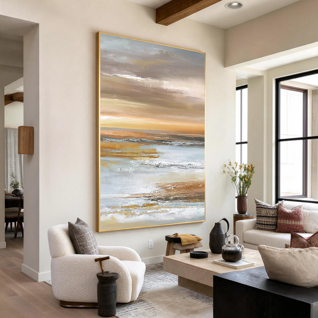 Abstract Coastal Landscape Wall Art