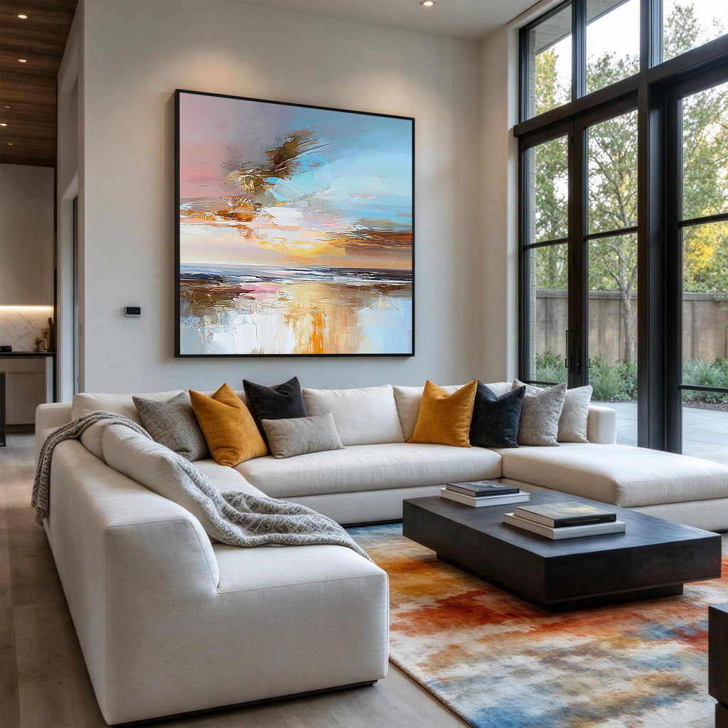 Abstract Coastal Wall Art