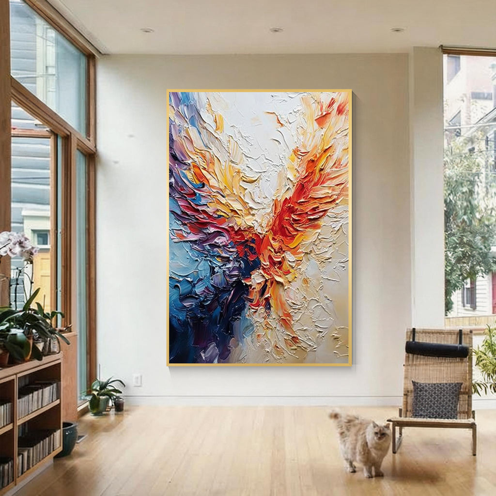 Textured Abstract Wall Art – Vibrant Color Flow