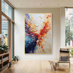 Textured Abstract Wall Art – Vibrant Color Flow