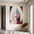Abstract Woman Portrait Oil Painting-PL01