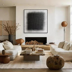 Black and White Geometric Abstract Wall Art