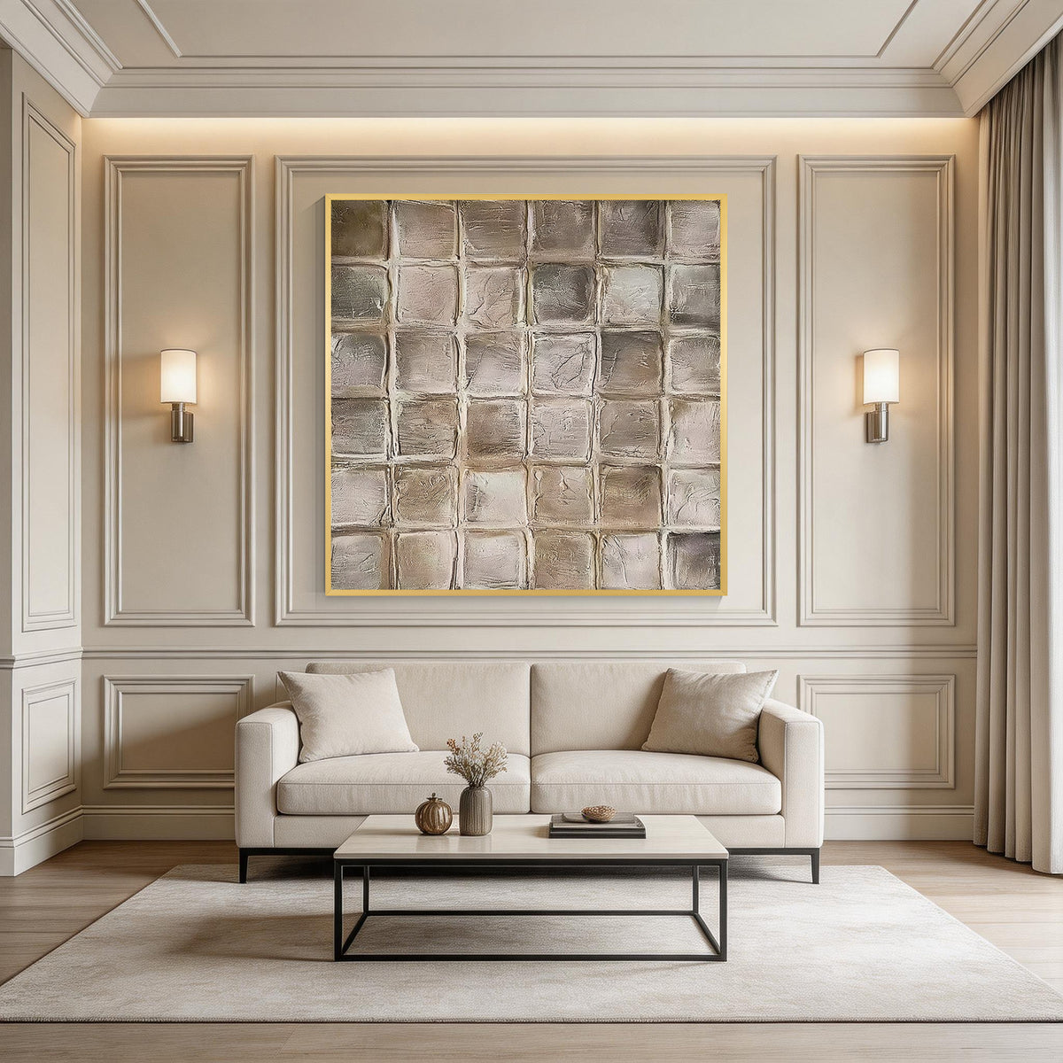Moderne geometrische abstrakte Wandkunst