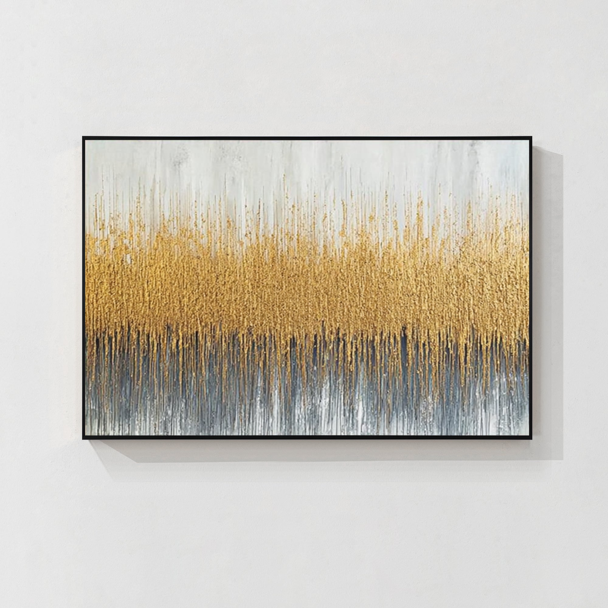 Gold Abstract Textured Wall Art
