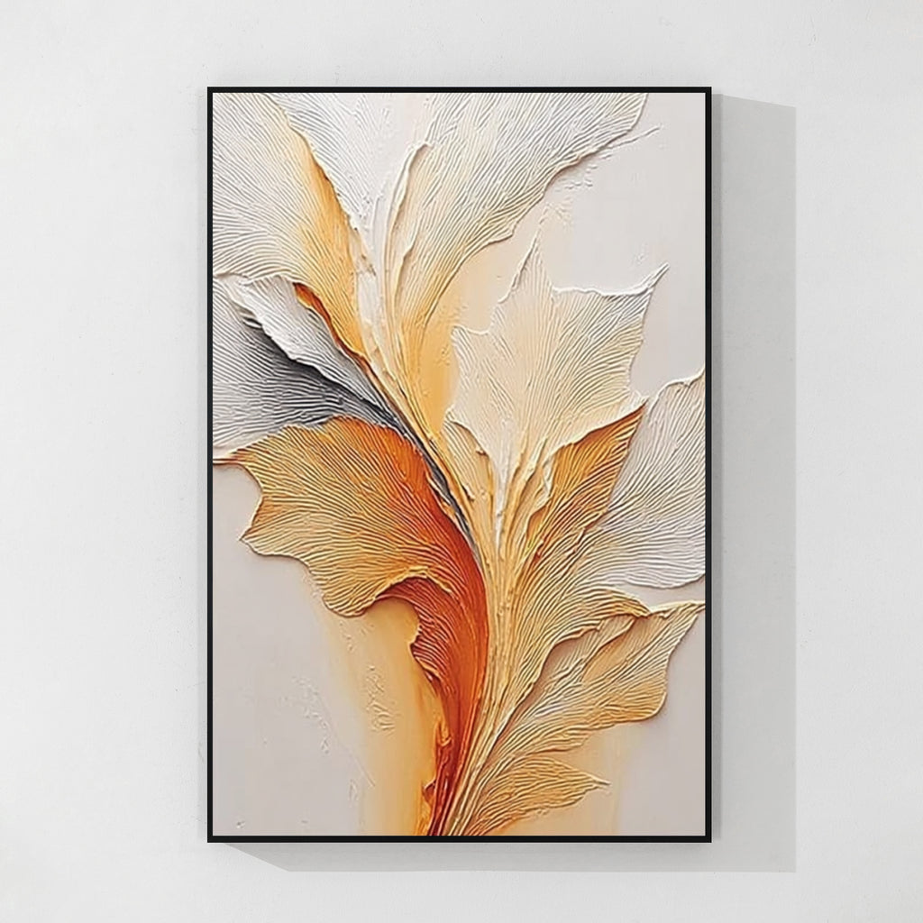 Warm Tone Textured Abstract Wall Art