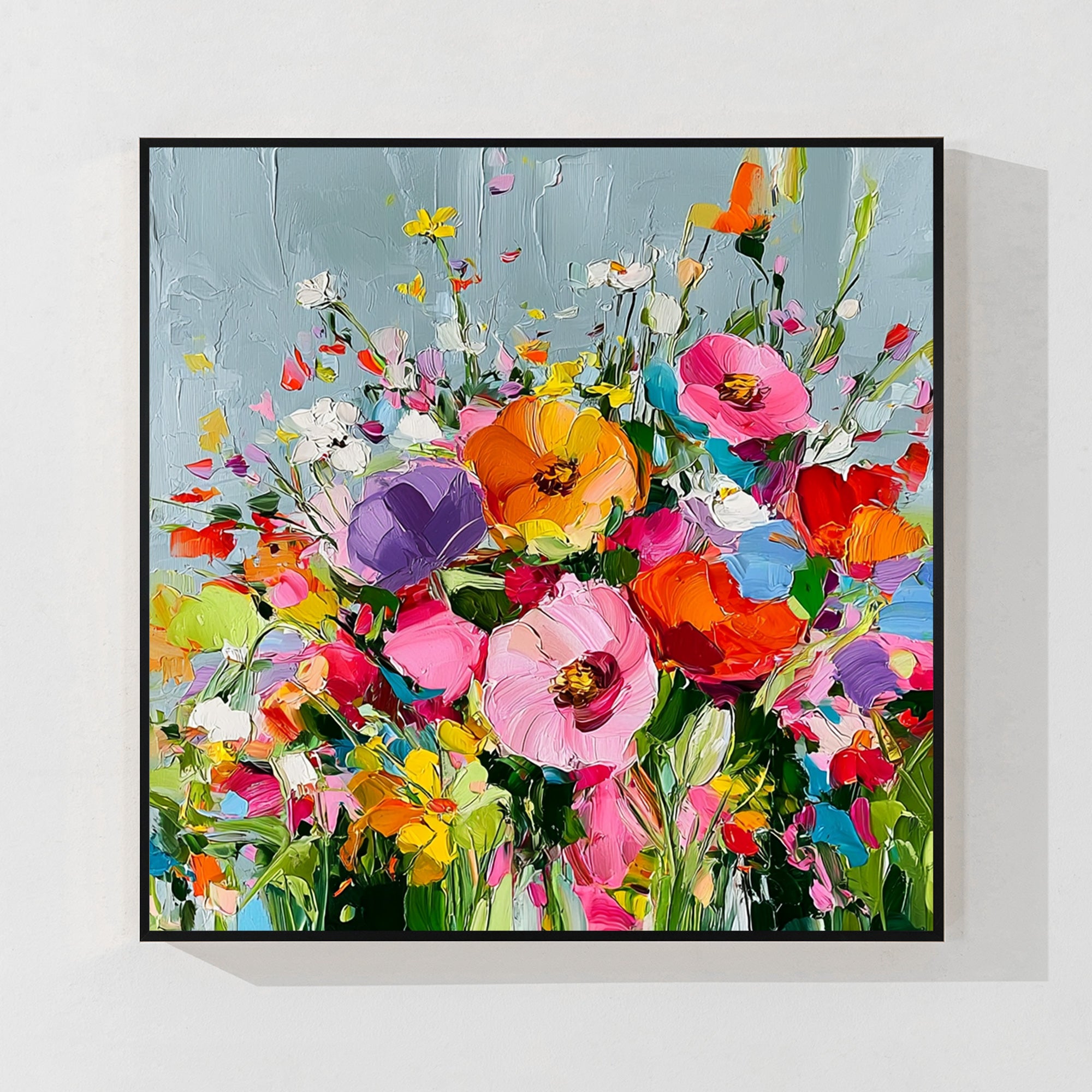 Colorful Floral Abstract Wall Art