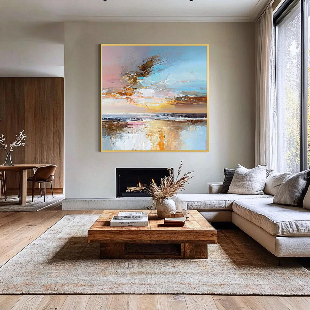 Abstract Coastal Wall Art