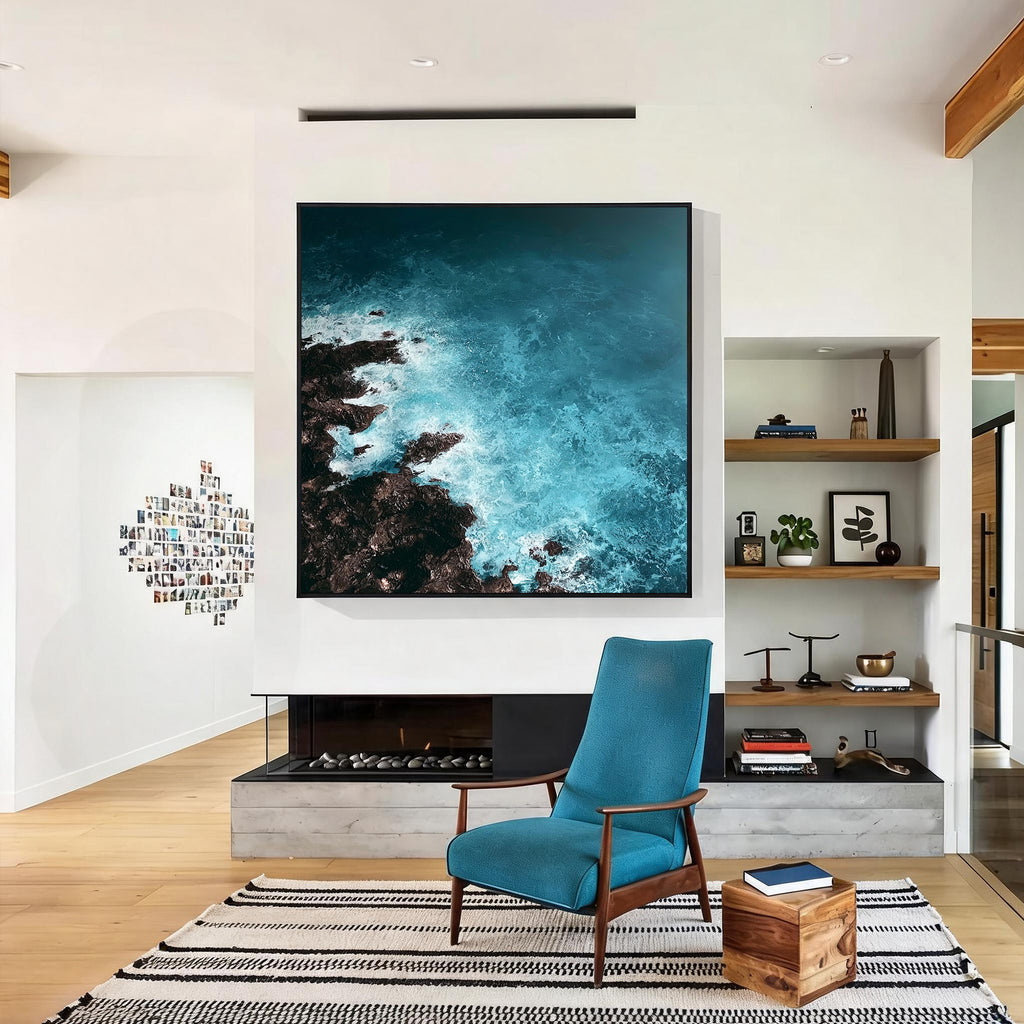 Abstract Ocean Wall Art