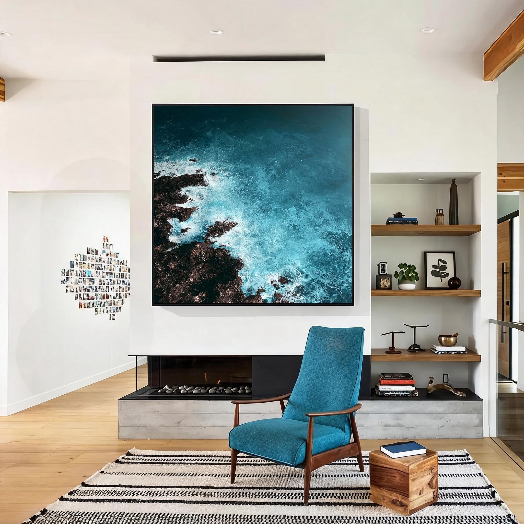 Abstract Ocean Wall Art