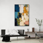 Colorful Abstract Textured Wall Art