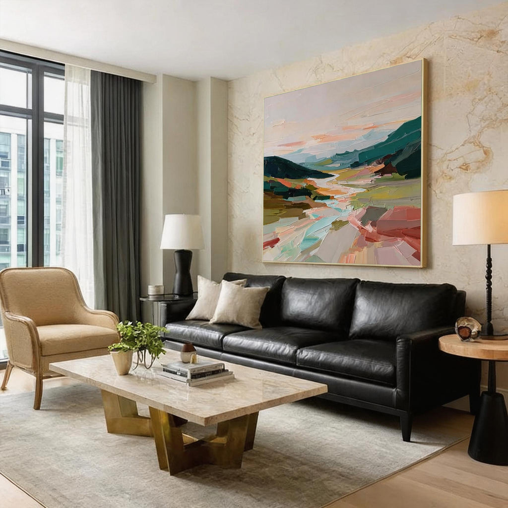 Colorful Abstract Landscape Wall Art