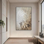 Neutral Textured Abstract Wall Art #007