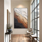 Earth Tone Textured Abstract Painting