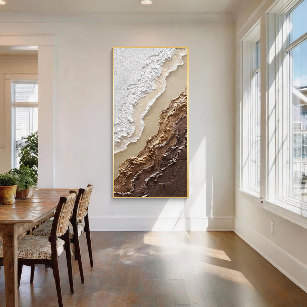 Textured Coastal Abstract Wall Art