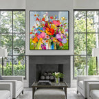 Colorful Abstract Floral Wall Art
