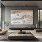 Neutral Textured Abstract Wall Art #003
