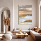 Abstract Coastal Landscape Wall Art