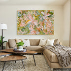 Abstract Floral Textured Canvas Wall Art
