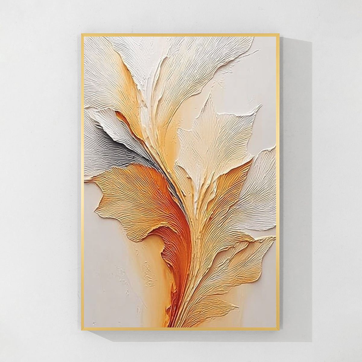 Warm Tone Textured Abstract Wall Art
