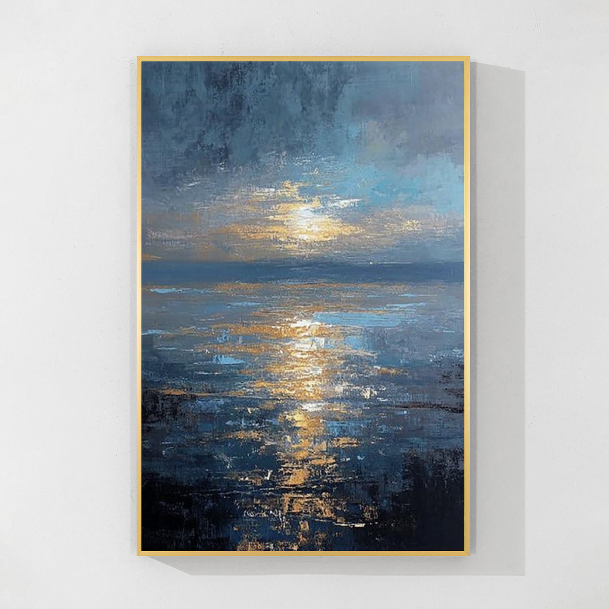 Blue Ocean Sunset Wall Art