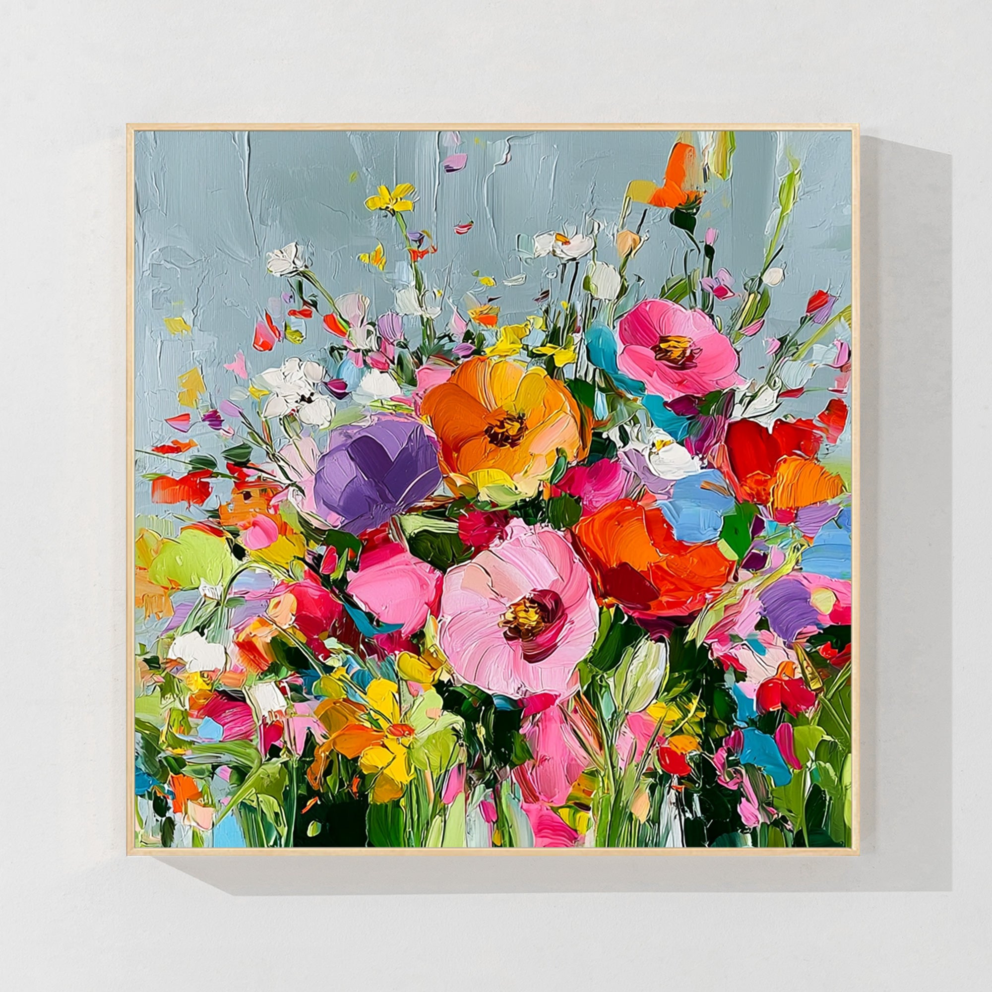 Colorful Floral Abstract Wall Art
