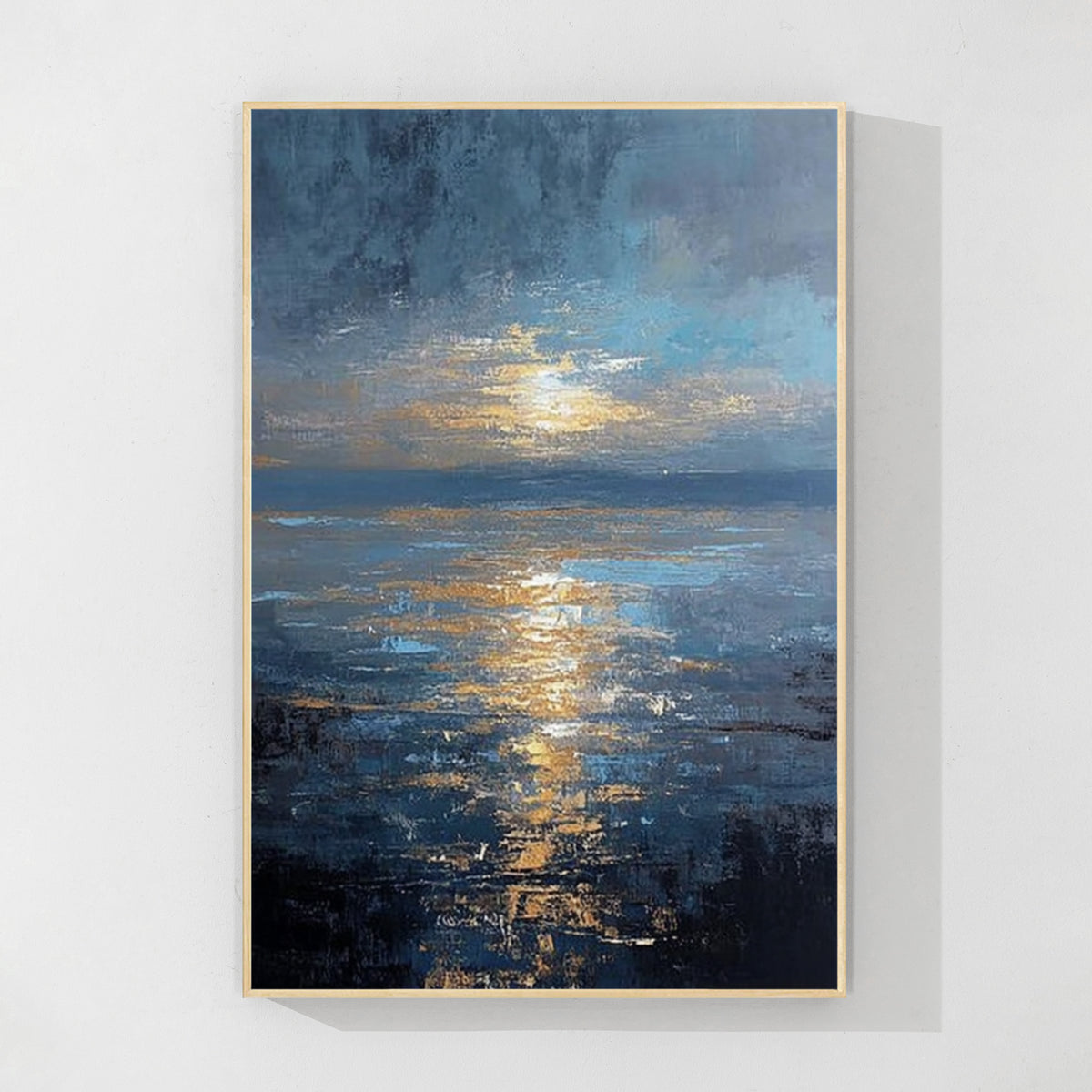 Blue Ocean Sunset Wall Art