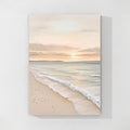 Minimalist Beach Landscape Canvas Painting