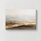 Neutral Mountain Landscape Wall Art