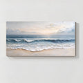 Ocean Waves Textured Canvas Wall Art