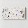 Abstract Skiing Textured Oil Painting_SW01
