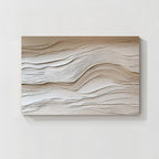 Neutral Textured Abstract Wall Art #003