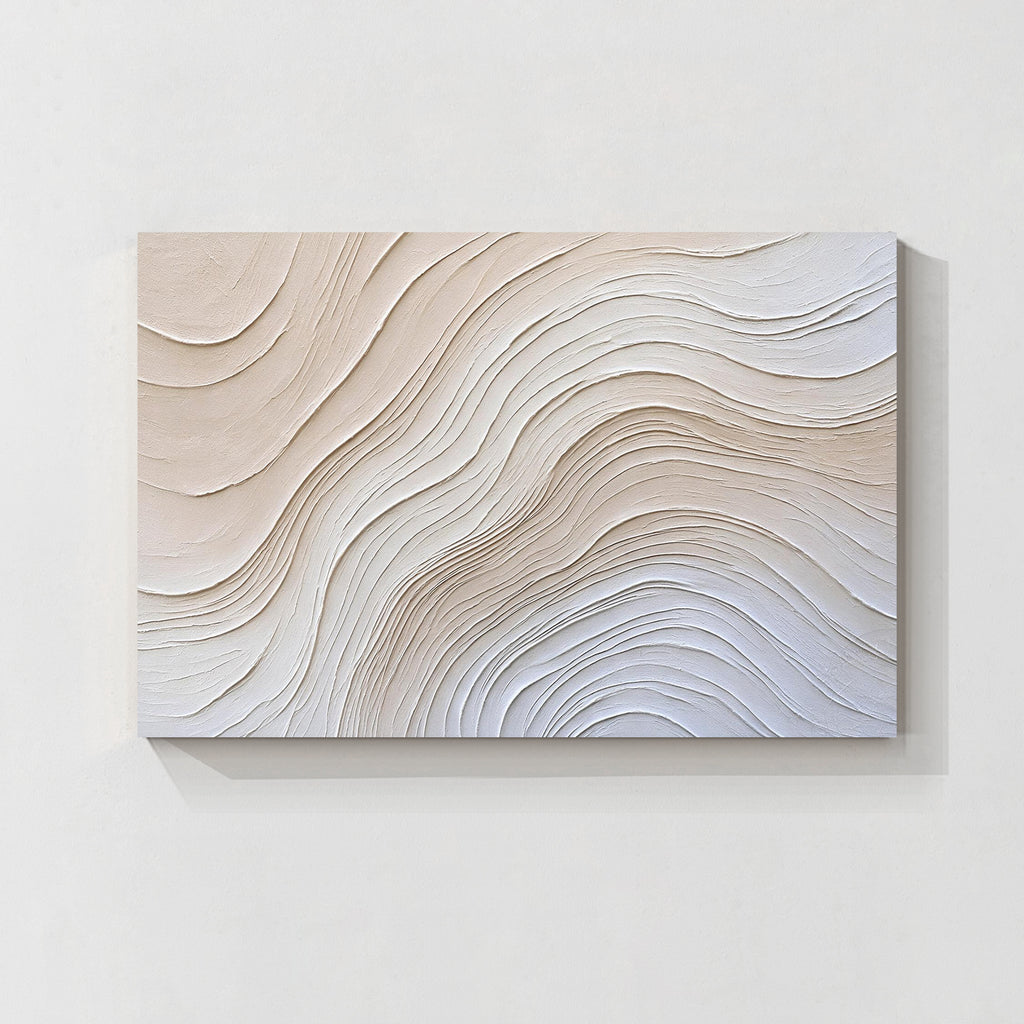Neutral Abstract Textured Oil Painting