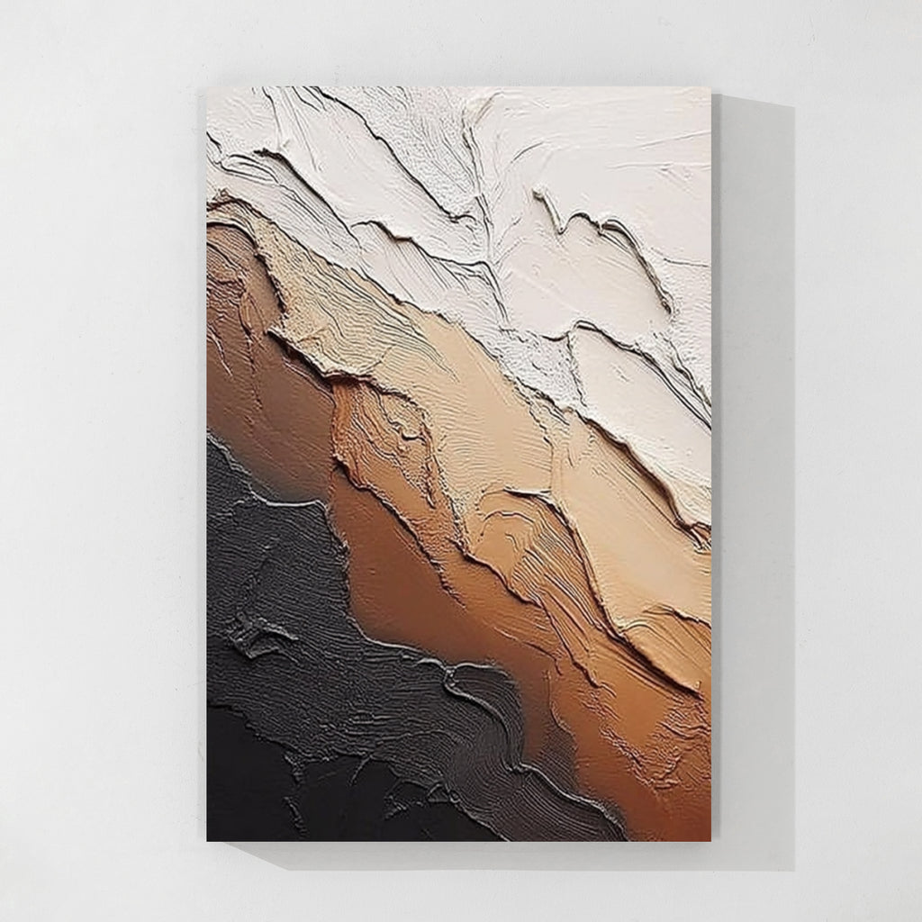 Earth Tone Textured Abstract Painting