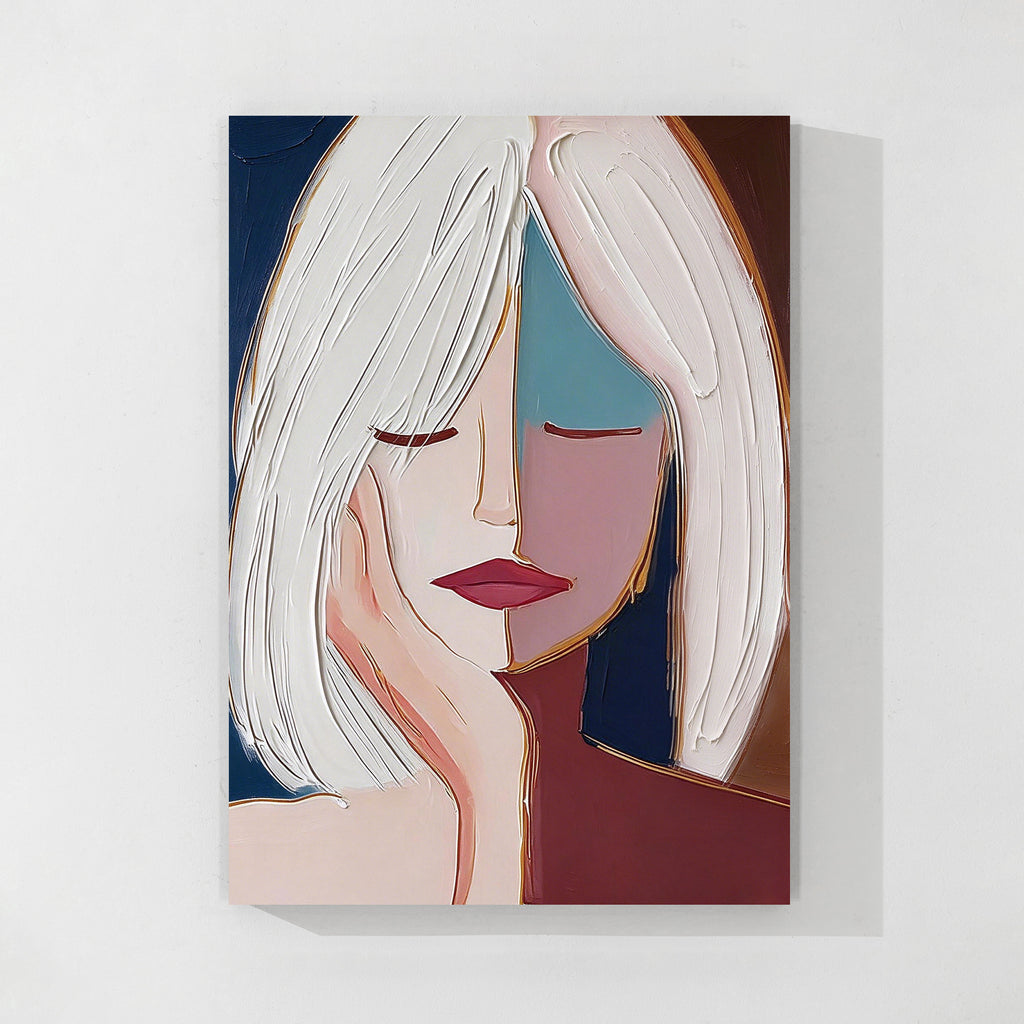 Abstract Woman Portrait Oil Painting-PL01