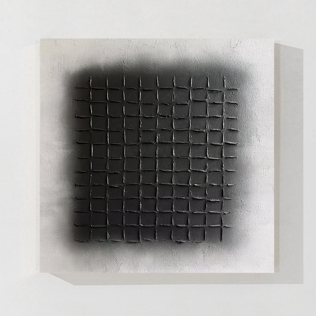 Black and White Geometric Abstract Wall Art