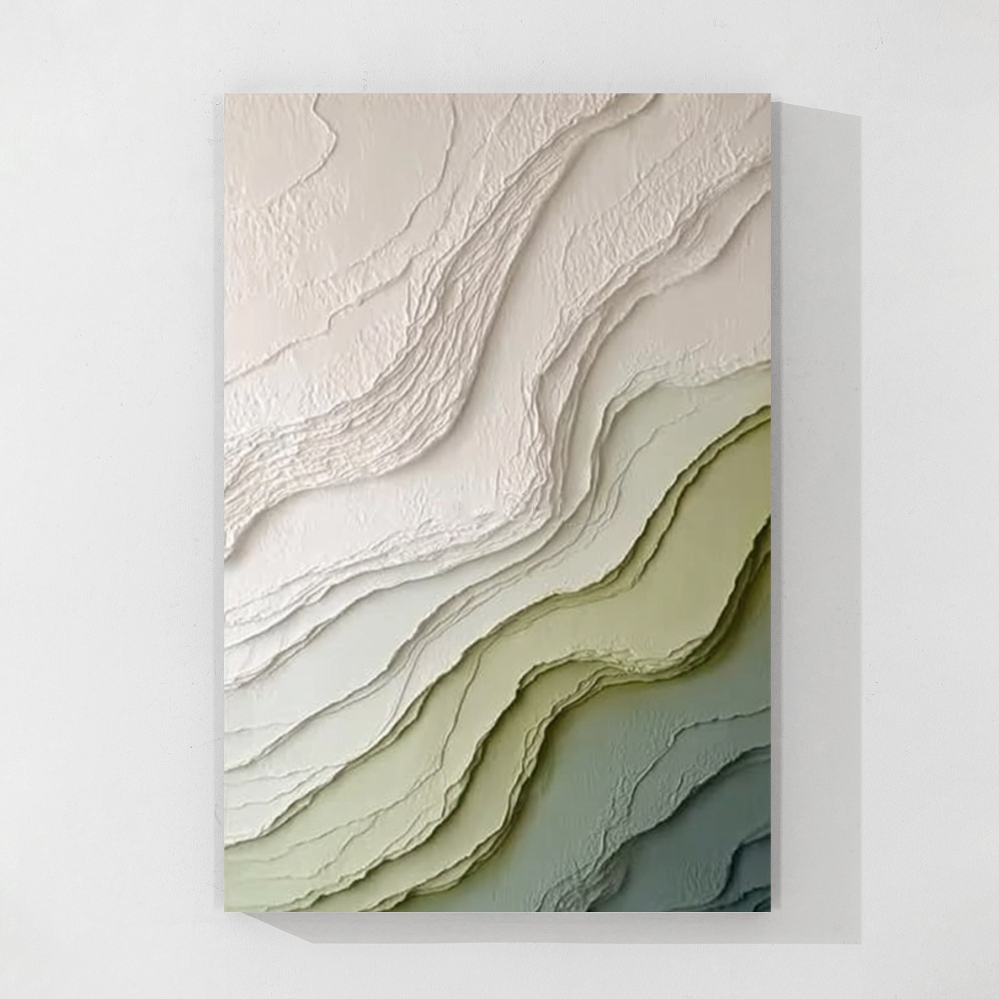 Modern Minimalist Textured Abstract Wall Art Canvas Painting