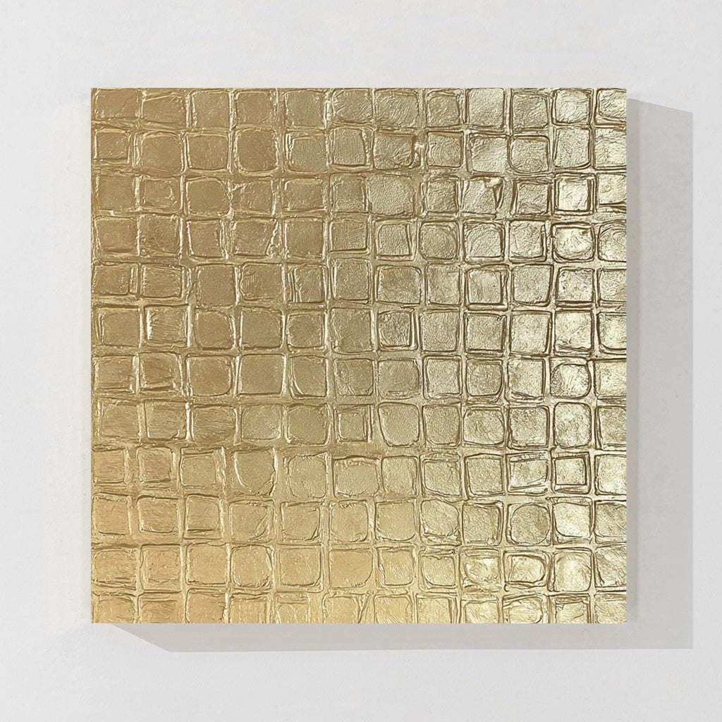 Gold Textured Abstract Wall Art