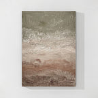 Taupe Textured Abstract Wall Art