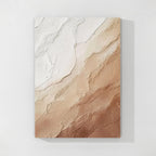 Neutral Beige Abstrakt Texturierte Wandkunst