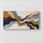 Colorful Abstract Textured Wave Painting-CF001