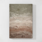 Taupe Textured Abstract Wall Art