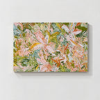 Abstract Floral Textured Canvas Wall Art