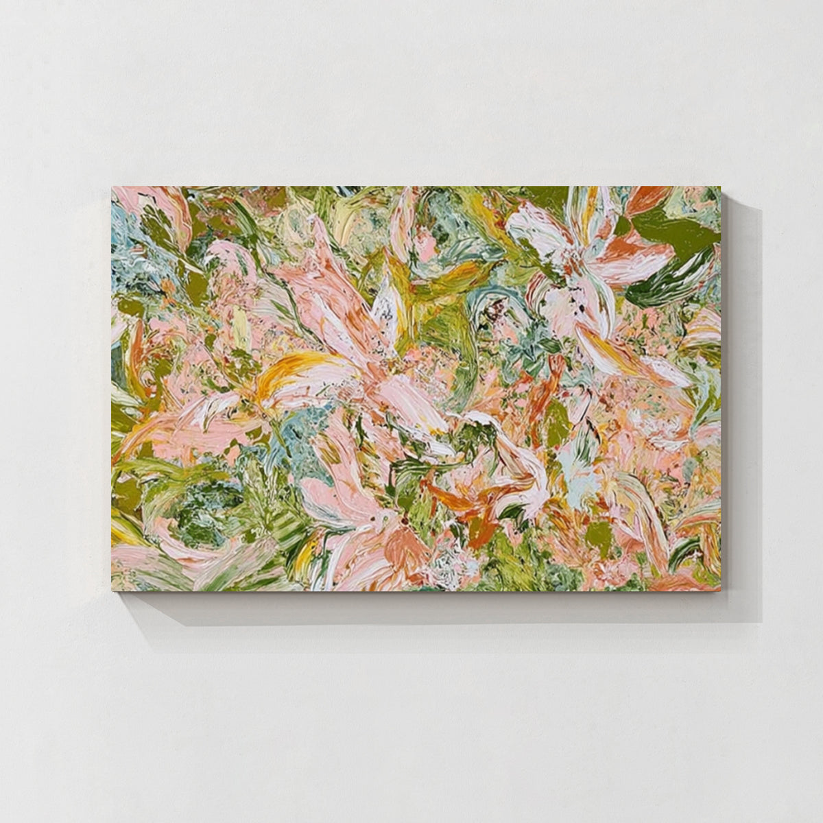 Abstract Floral Textured Canvas Wall Art