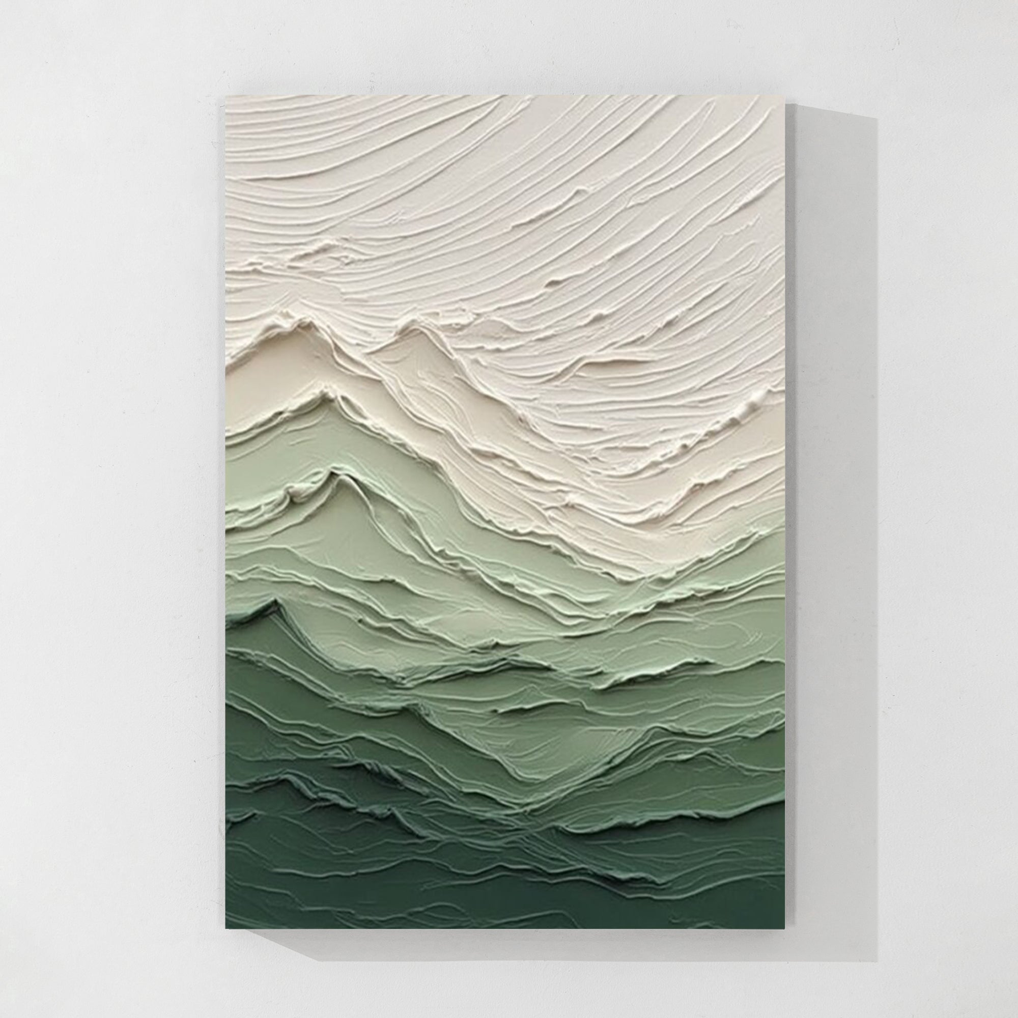 Textured Abstract Mountain Wall Art