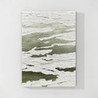 Modern Abstract Green Textured Wall Art