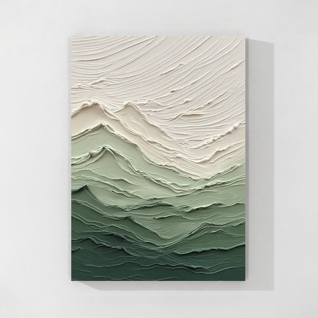 Textured Abstract Mountain Wall Art