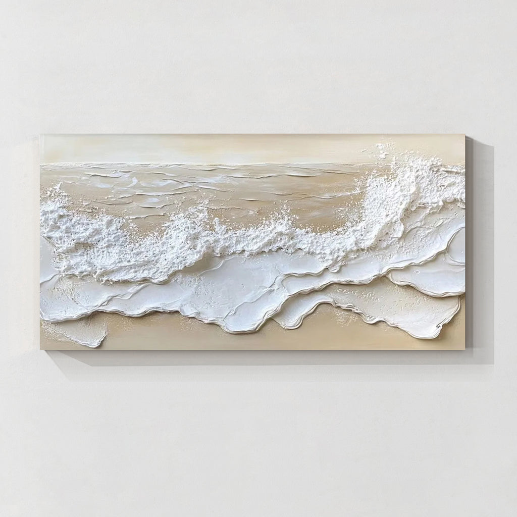 Textured Ocean Waves Oil Painting-ST75