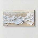 Textured Ocean Waves Oil Painting-ST75