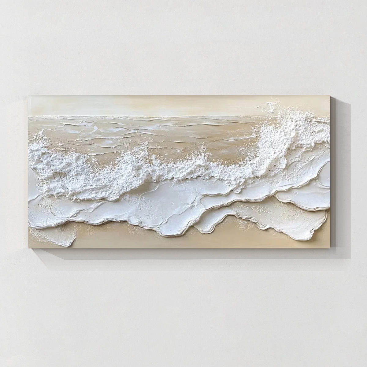 Textured Ocean Waves Oil Painting-ST75